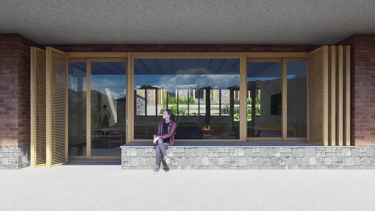 Residência Carmo da Mata, Area social