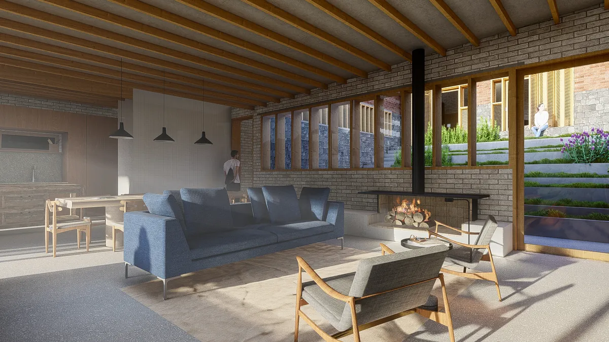 Residência Carmo da Mata, Sala interna