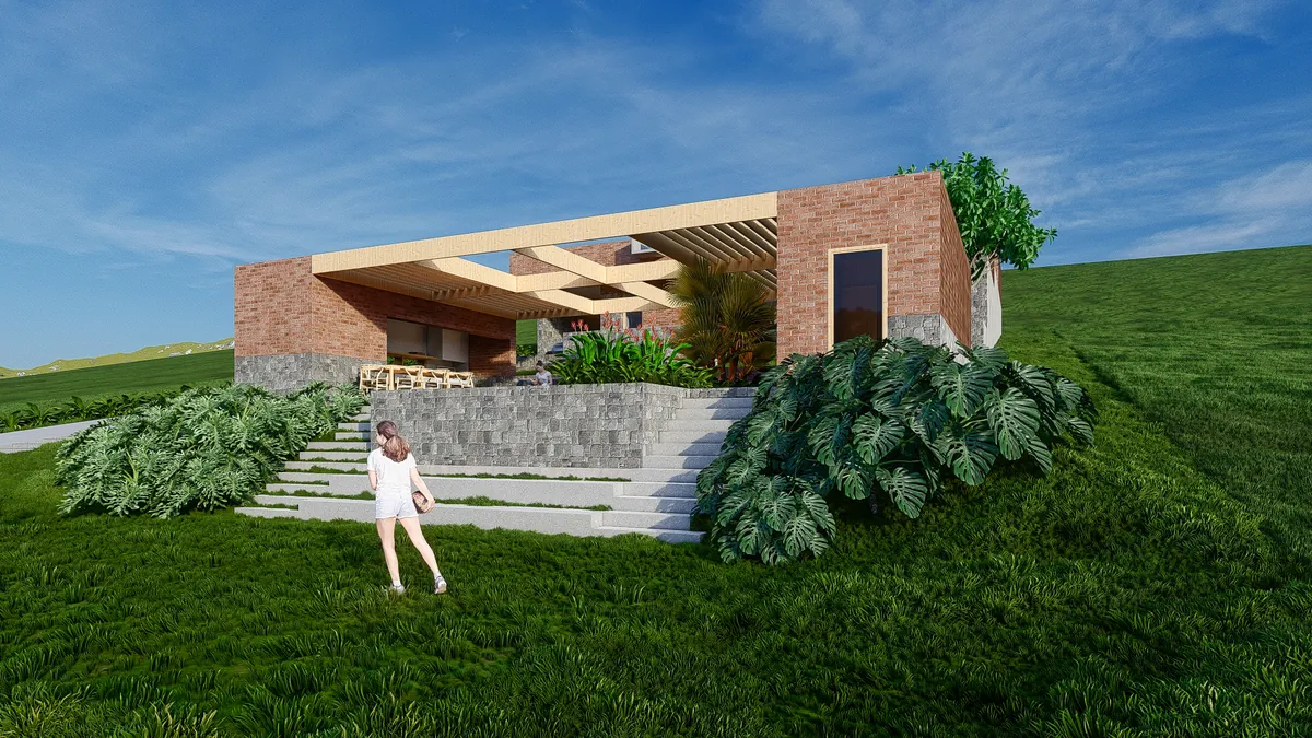 Residência Carmo da Mata, Pomar e jardim